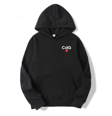 Sweat à capuche CDG Play Heart NEW X imprimé – hoodie unisexe avec logo cœur emblématique de Comme des Garçons