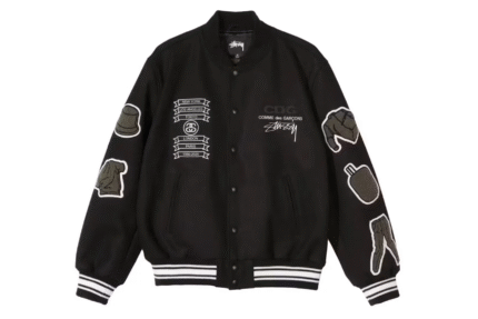 Veste CDG x Stüssy pour homme, design streetwear premium en collaboration exclusive.