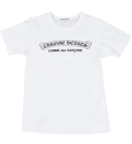 T-shirt Chrome Hearts x Comme des Garçons – t-shirt unisexe en coton premium au design streetwear